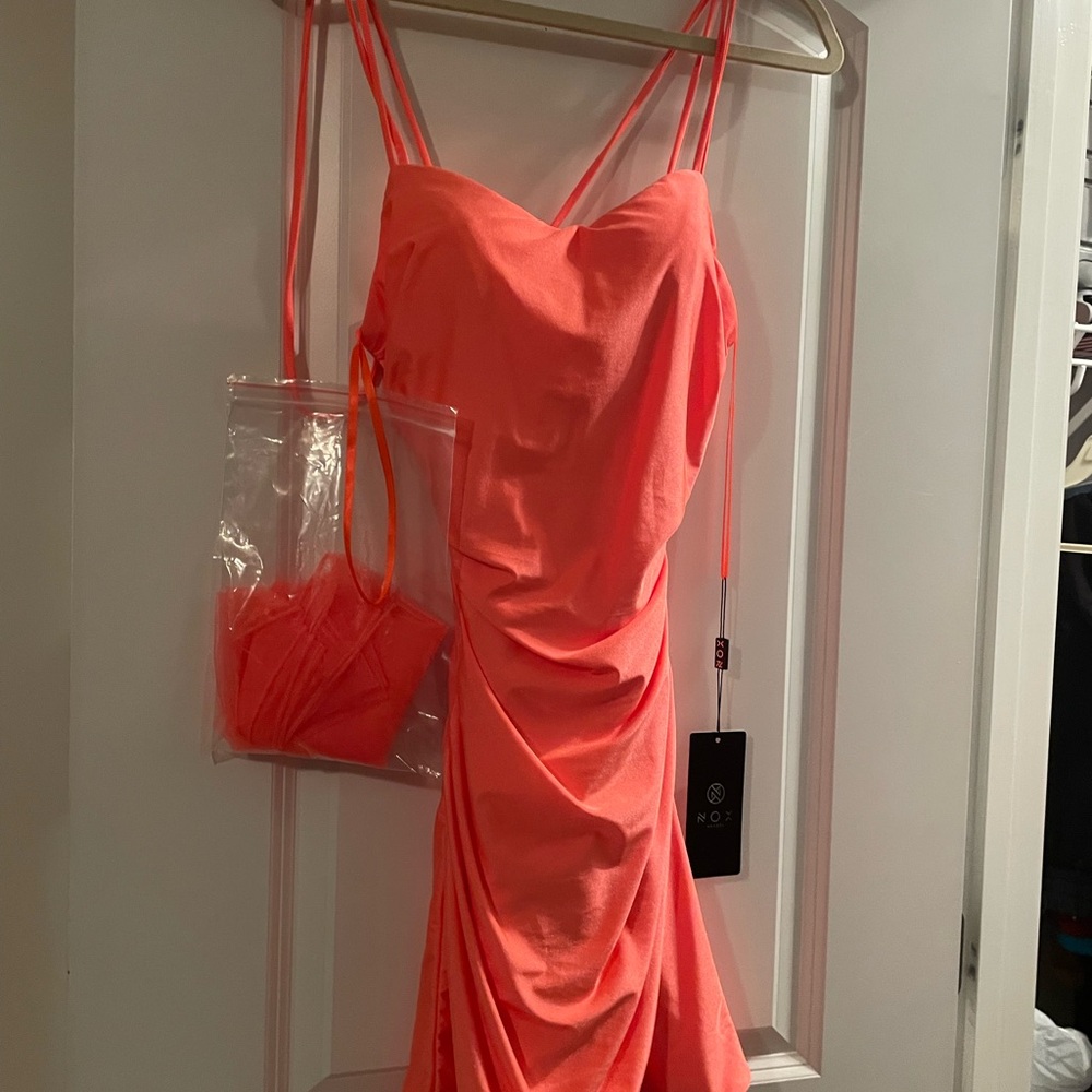 Vibrant Orange Strappy Dress
